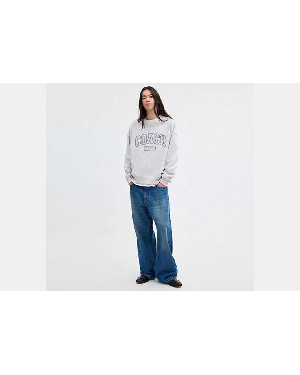 COACH White Crewneck Top for men