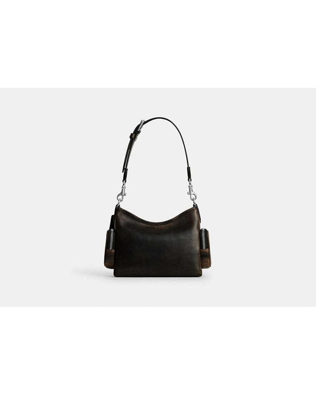 COACH Black Laurel Shoulder Bag 22 With Pockets