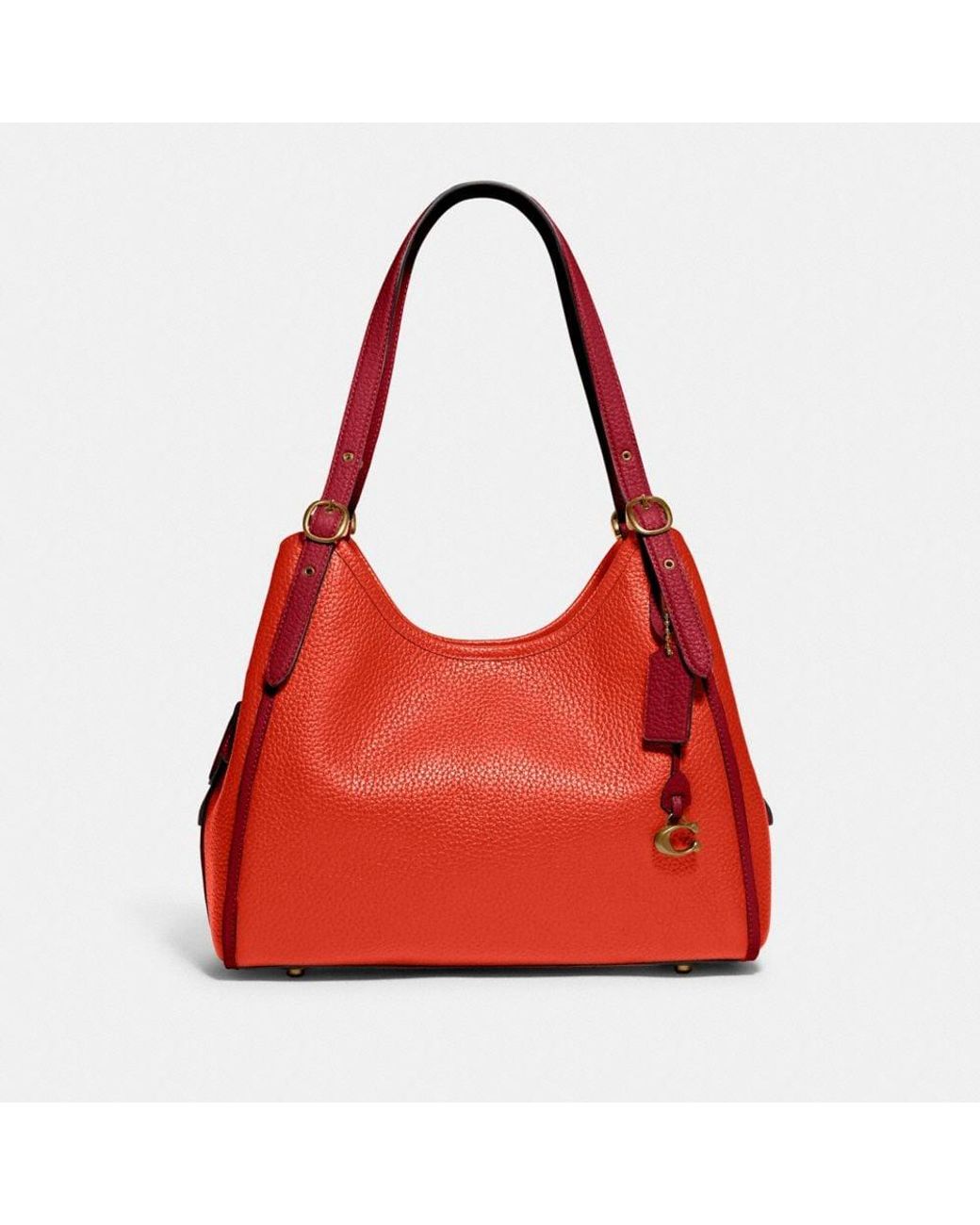 COACH Leather Lori Shoulder Bag In Colorblock in Red Lyst Canada