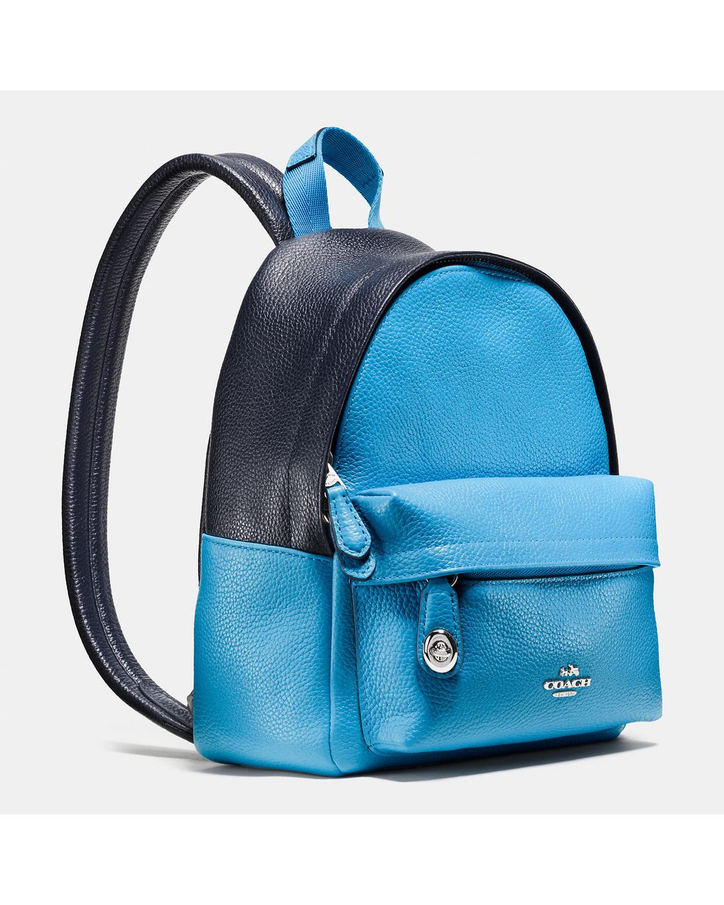 COACH Mini Campus Backpack In Bicolor Leather in Blue | Lyst