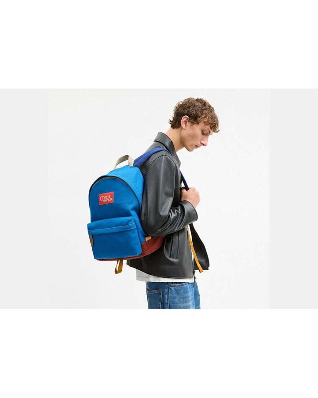 COACH Blue Tyler Backpack for men