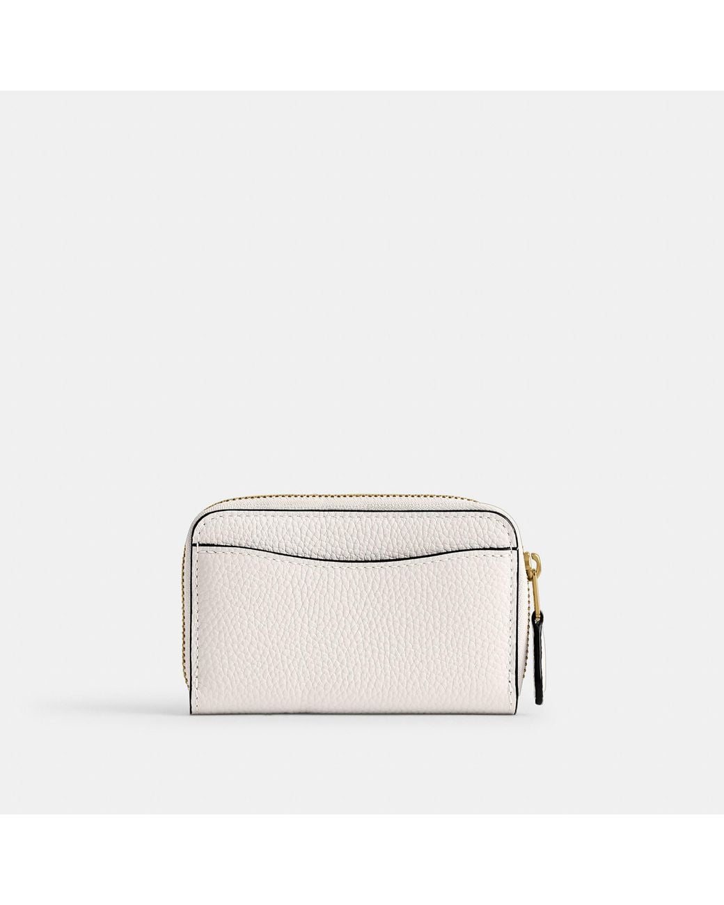 COACH Natural Essential Small Zip Around Card Case