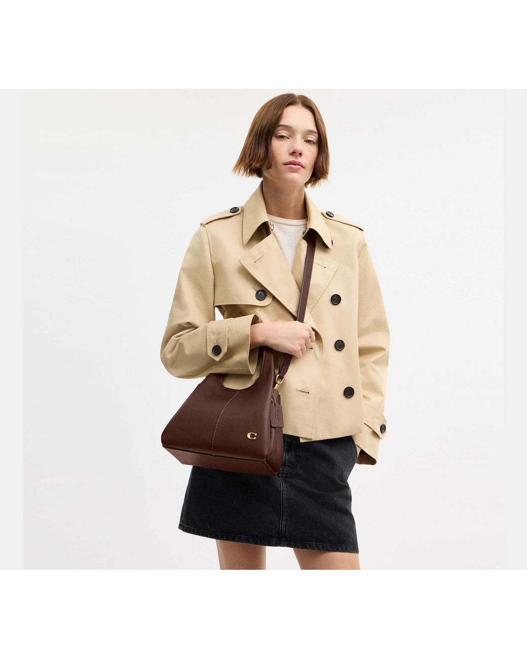 COACH Black Lana Shoulder Bag 23