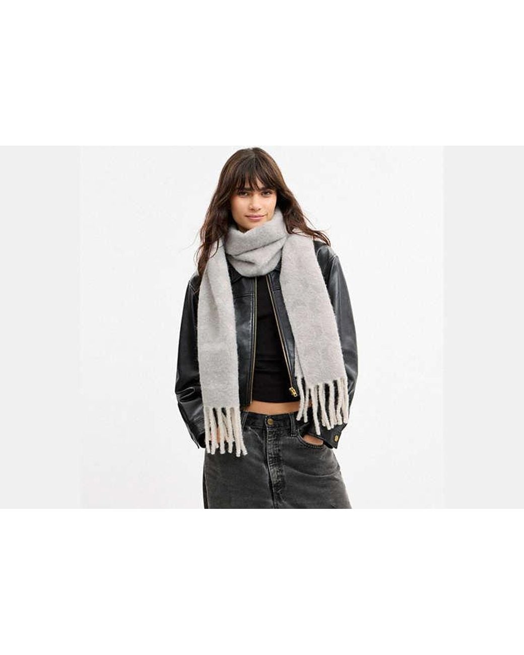 COACH Black Signature Muffler