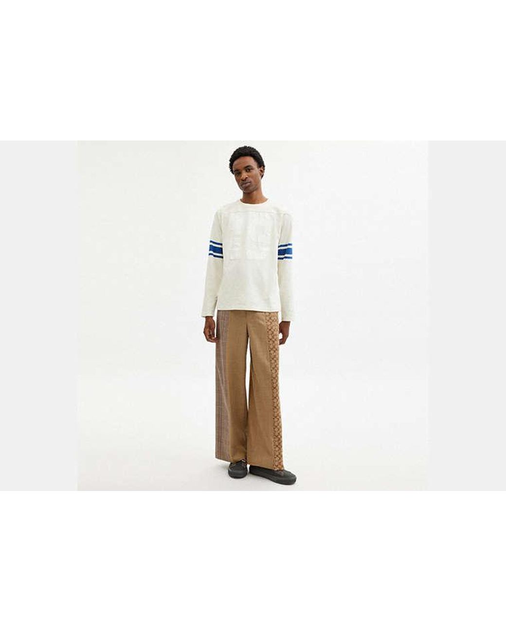 COACH Black Flare Trousers for men