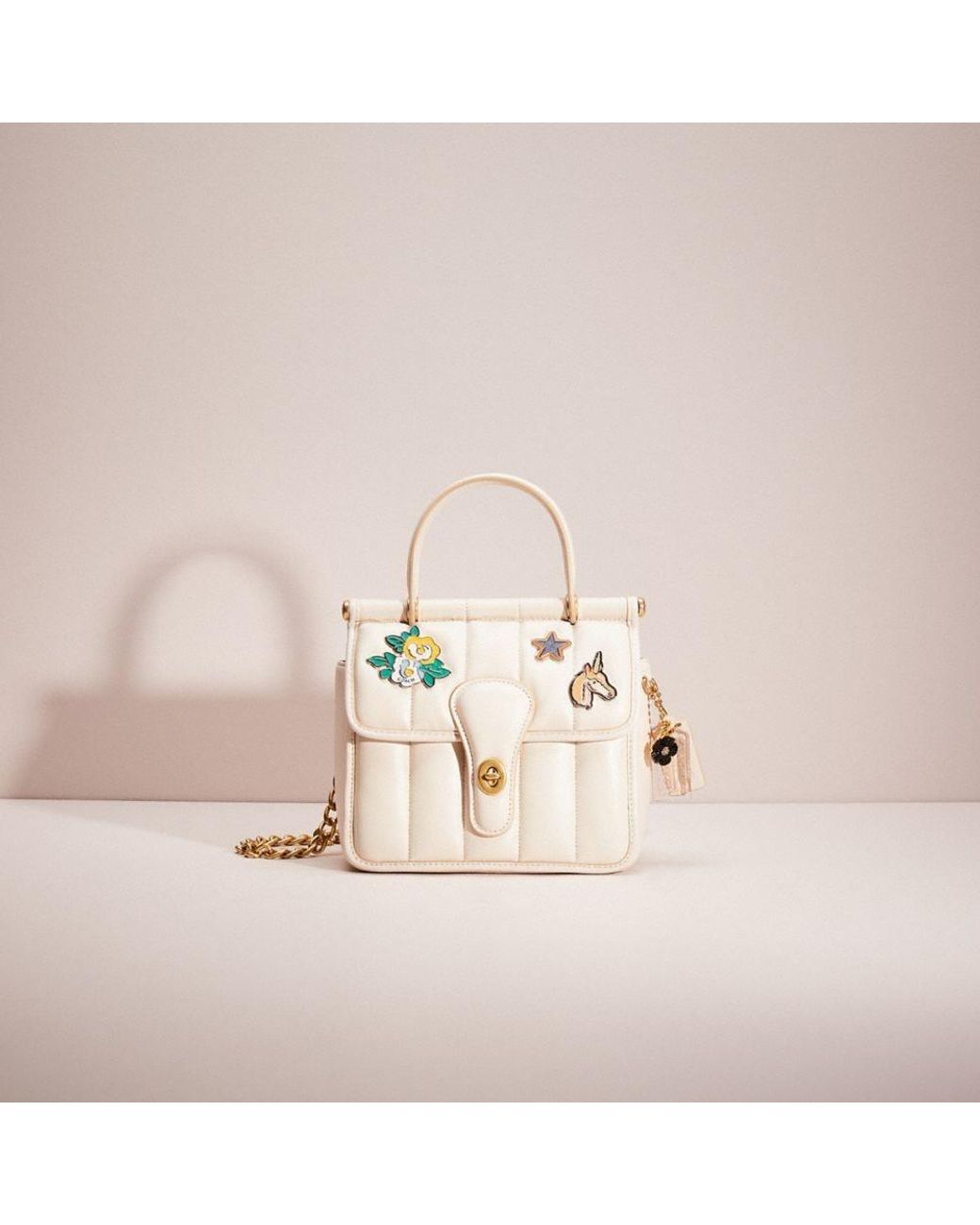 COACH Leather Upcrafted Willis Top Handle 18 With Quilting Lyst