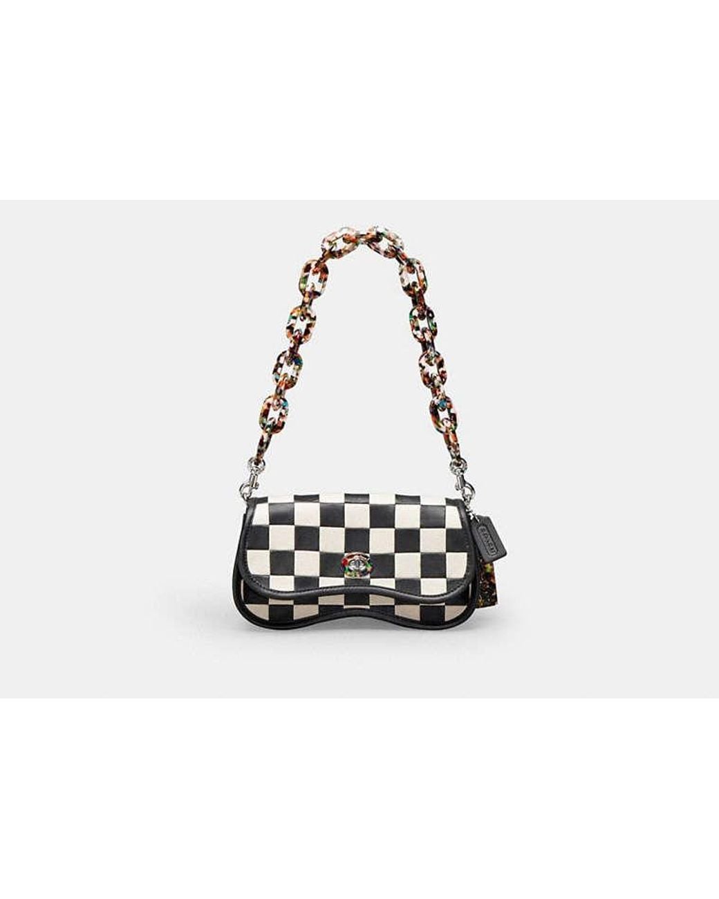 COACH Black Wavy Dinky Bag