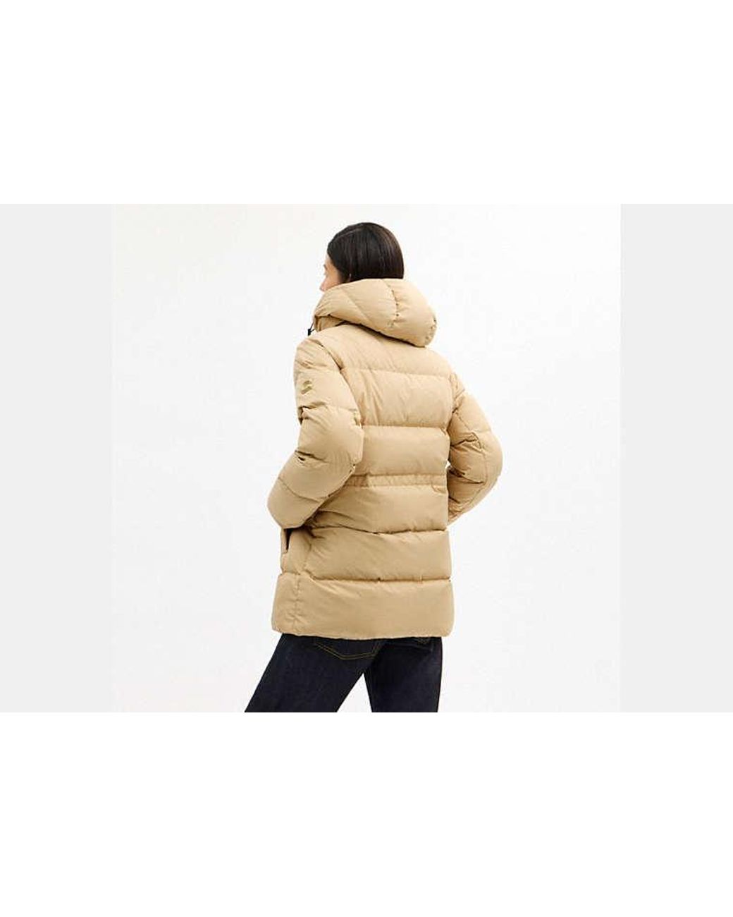 COACH Natural Mid Puffer Jacket