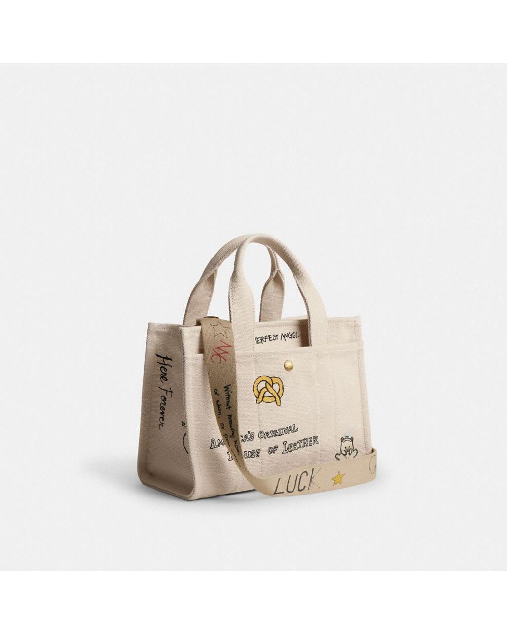 COACH Cargo Tote Bag 26 With Sketch Print in Natural | Lyst