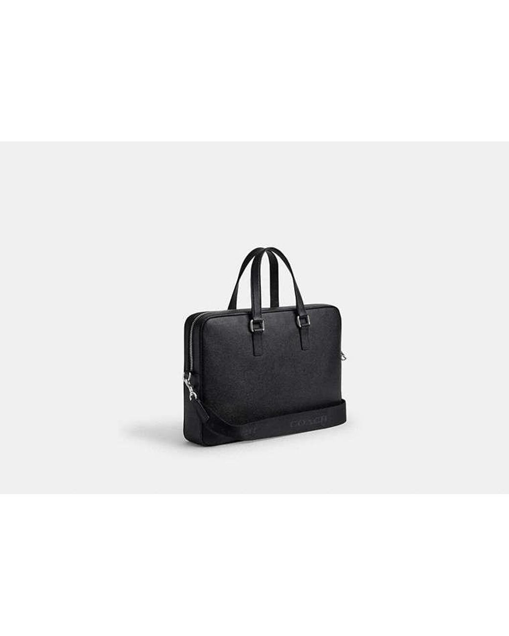 COACH Black Caden Brief Bag for men