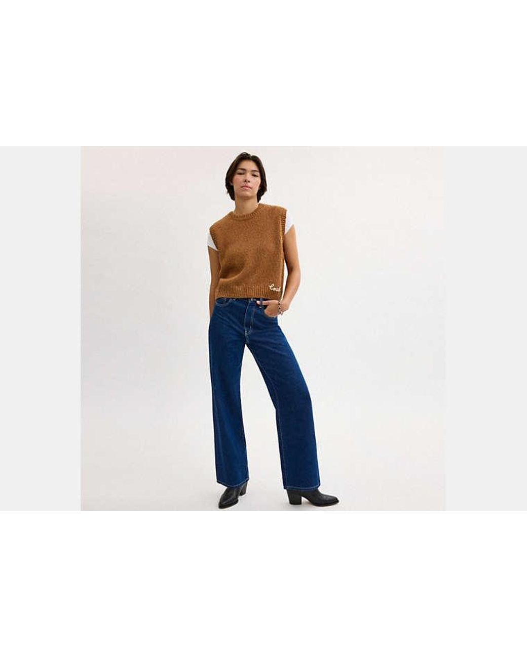 COACH Green Denim Jeans