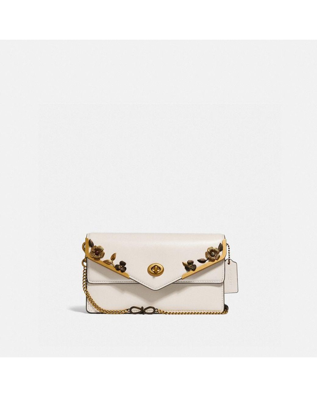 coach aster crossbody with floral frame