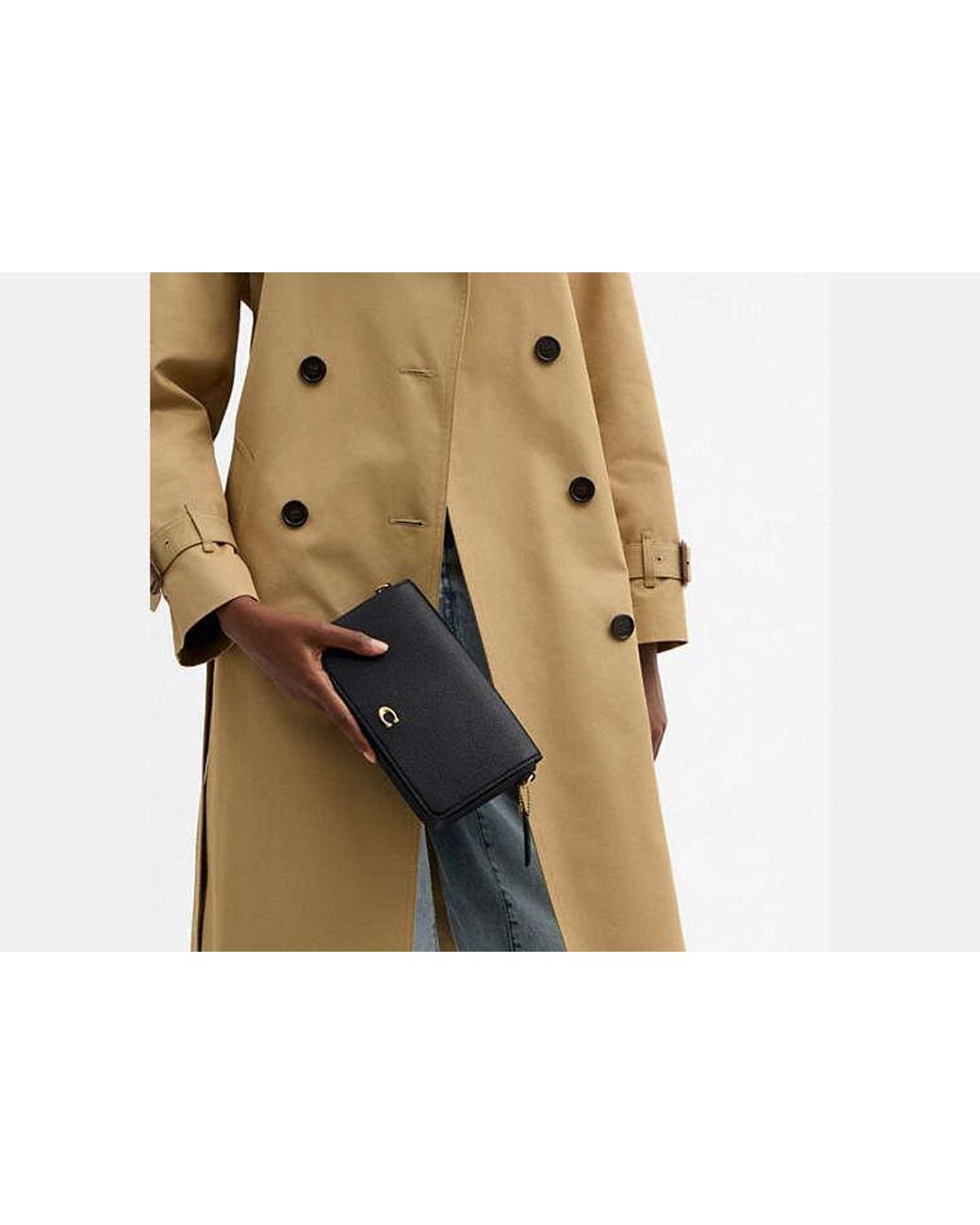 COACH Black Mila Crossbody Bag With Signature Canvas