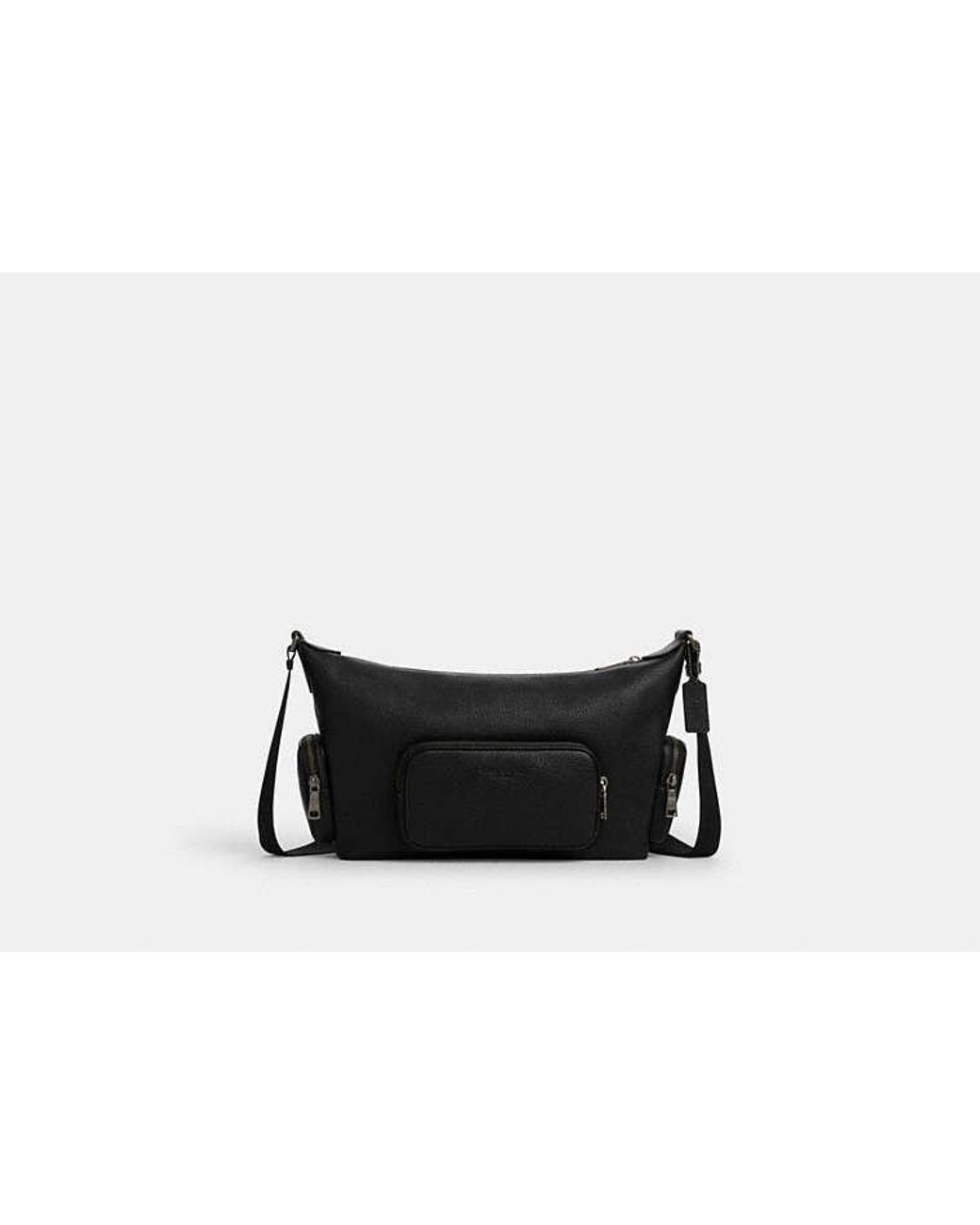 COACH Black Finn Crossbody Bag With Pockets for men