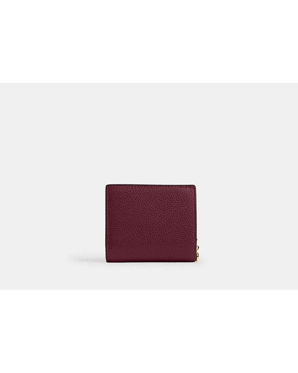 COACH Red Snap Wallet
