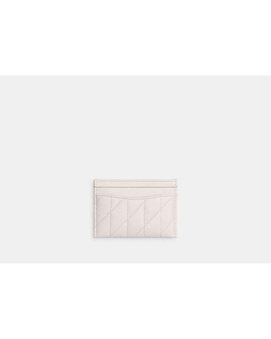 COACH Black Essential Card Case With Pillow Quilting