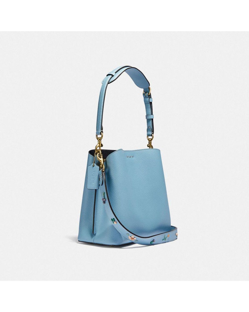 Coach blue flower purse discount