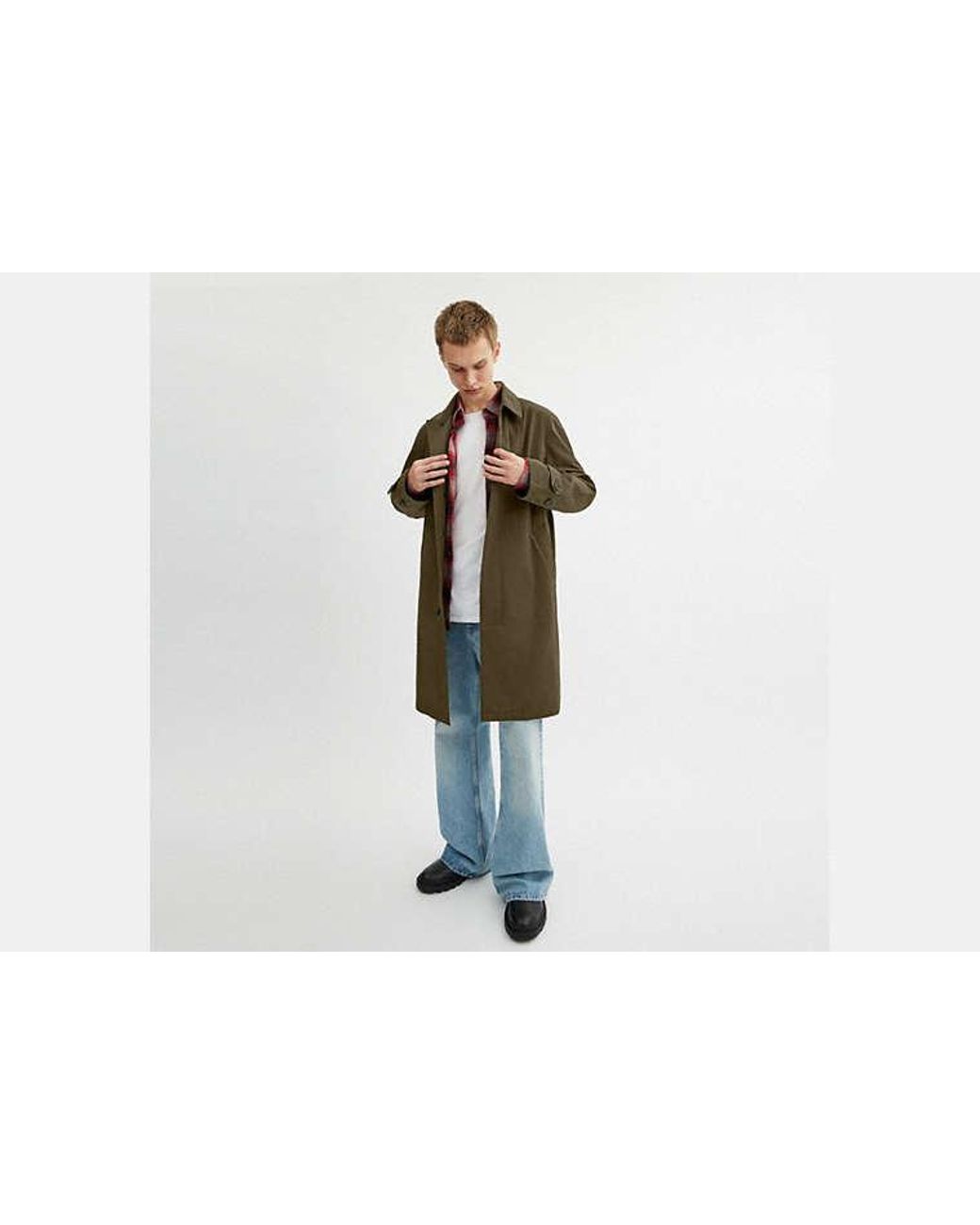Manteau Mac En Pour Hommes, Taille COACH pour homme en coloris Green