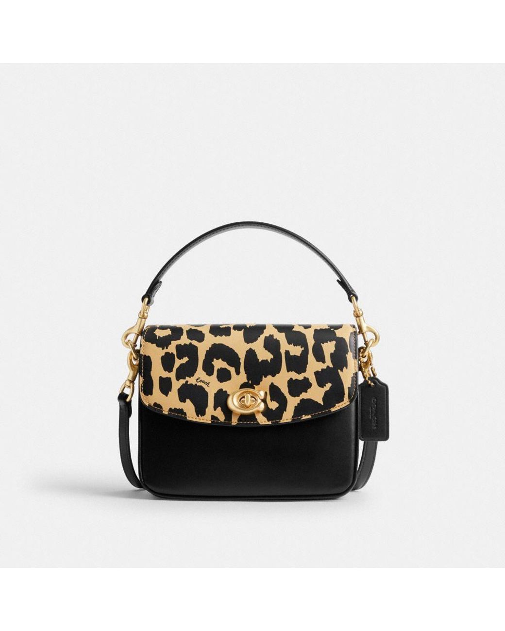 COACH Leopard Print Cassie Crossbody 19 in Black Lyst Canada