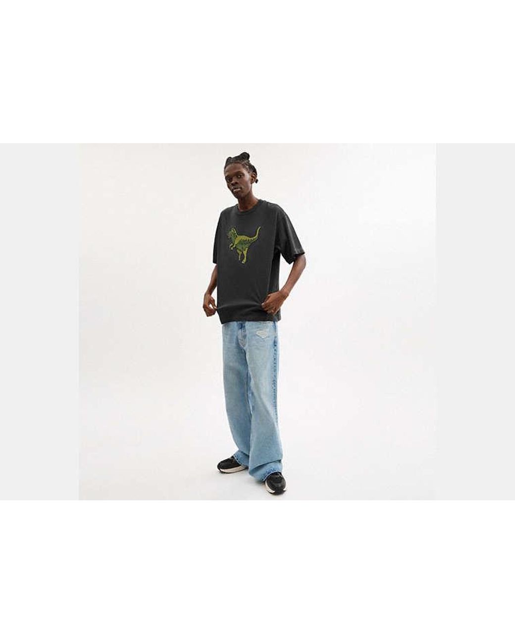 COACH Black Rexy Relaxed Fit T-Shirt