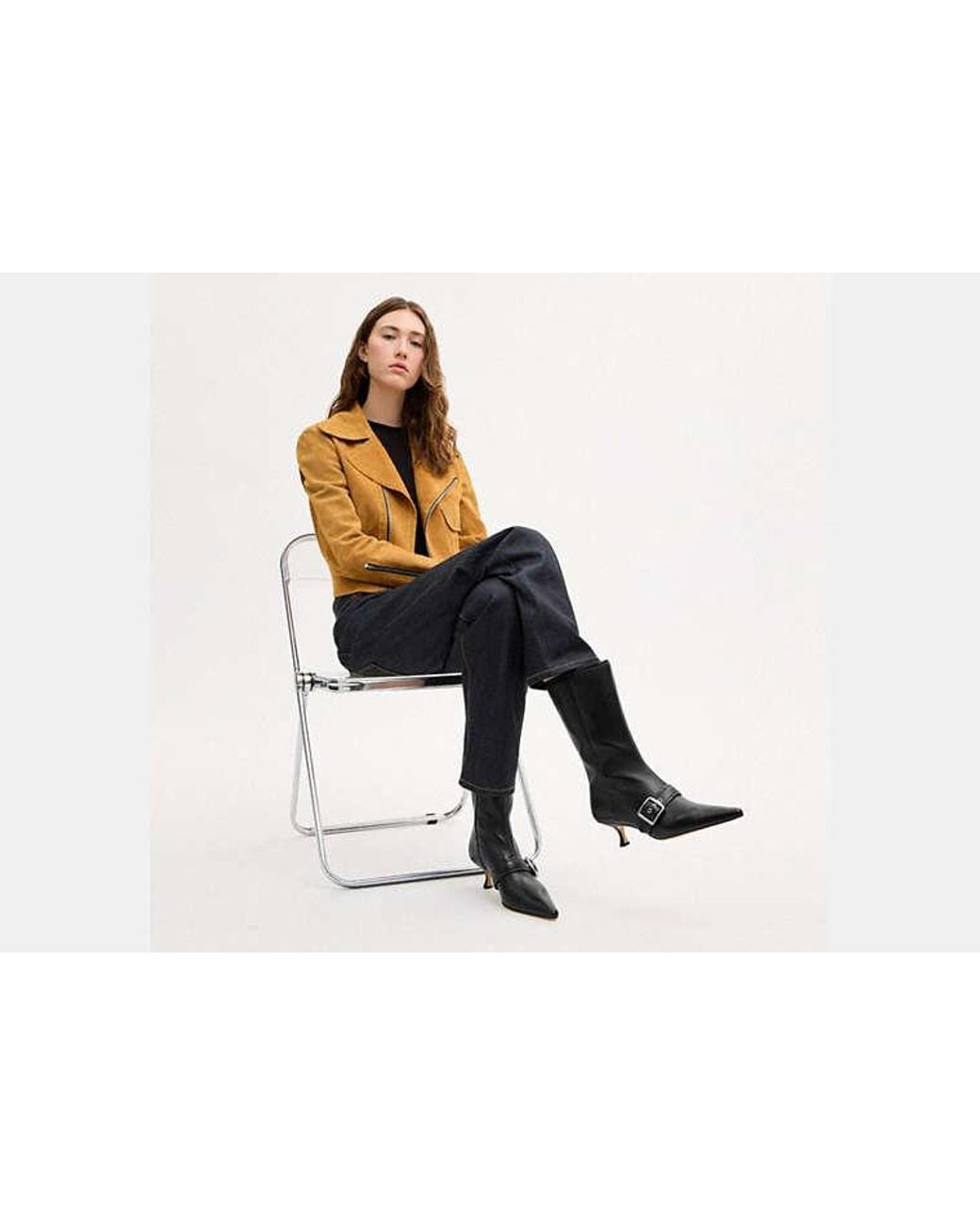 COACH Black Margot Boot