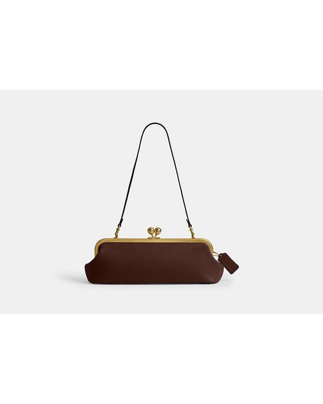 COACH Black Kisslock Frame Bag 30