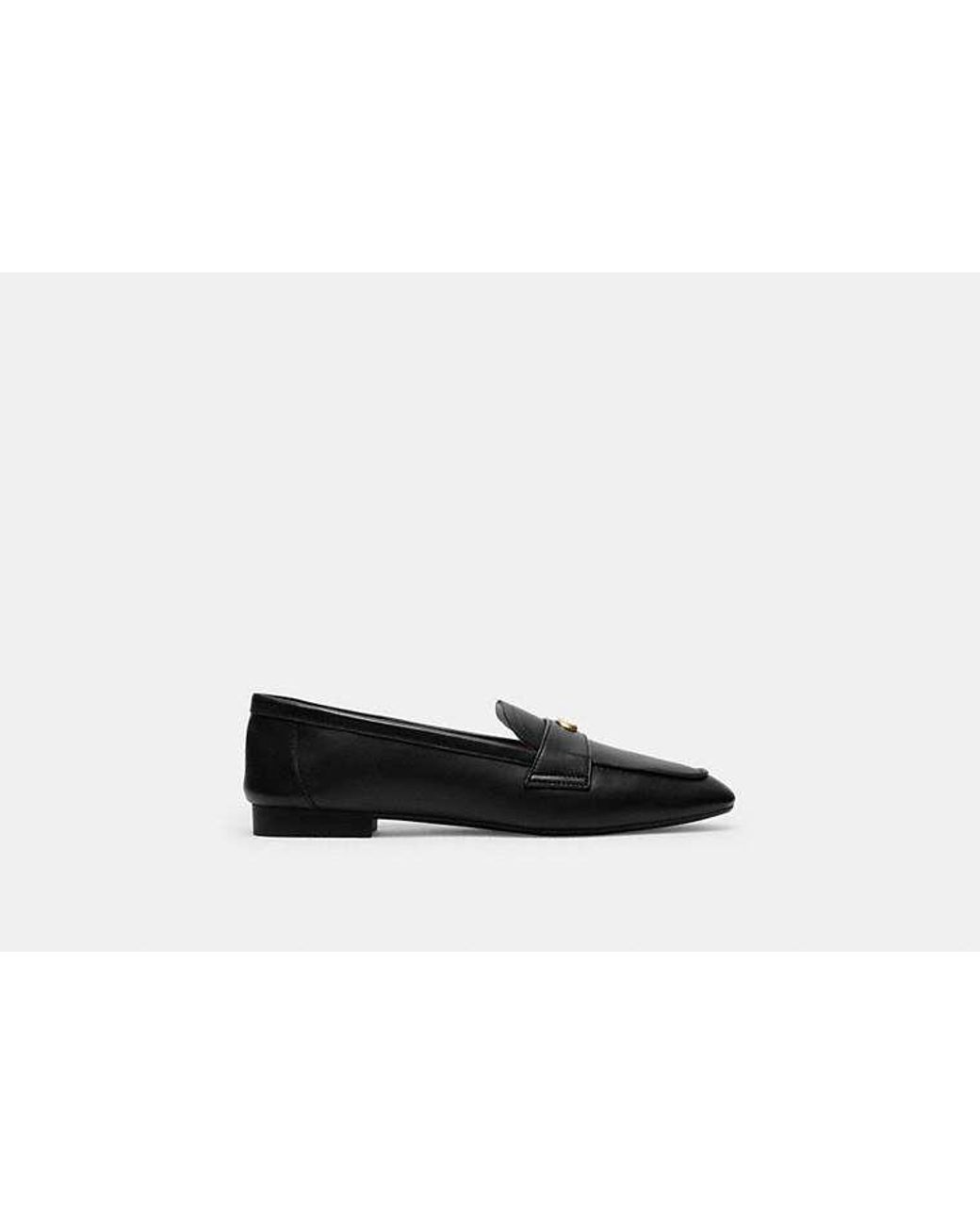 COACH Black Shoes With 'Loafers' Type Logo