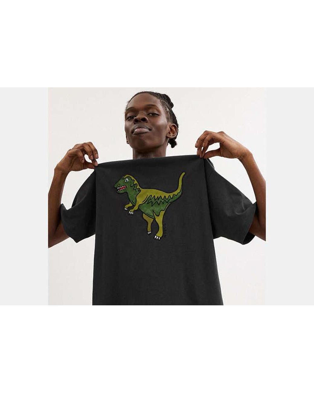 COACH Black Rexy Relaxed Fit T-Shirt