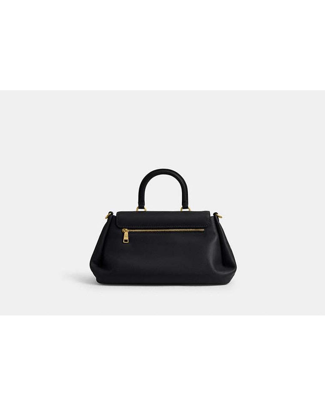 COACH Black Slouchy Rogue Top Handle Bag