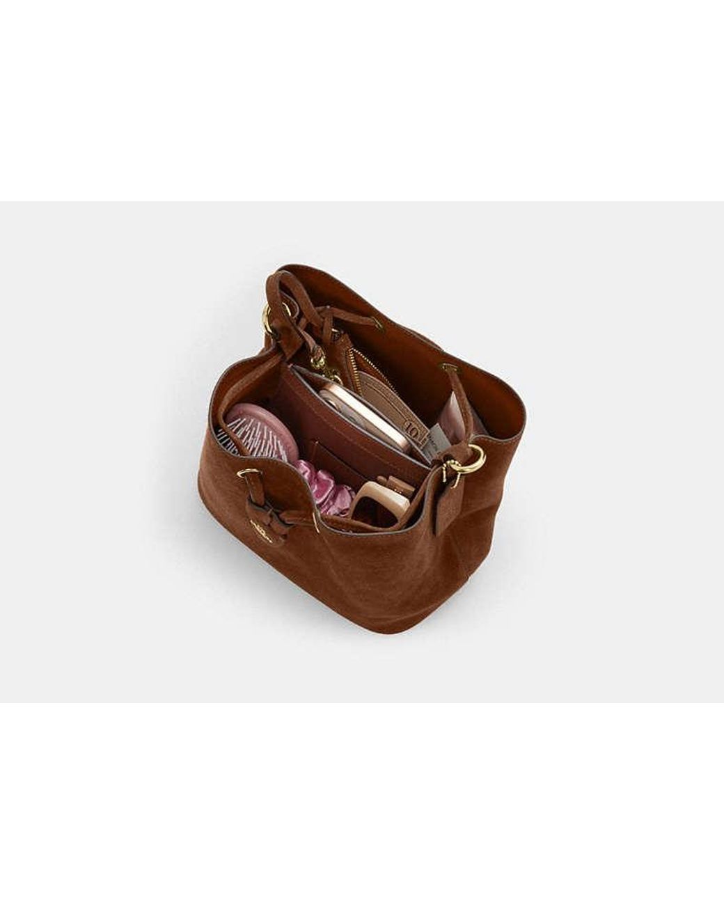 COACH Black Rowan Bucket Bag
