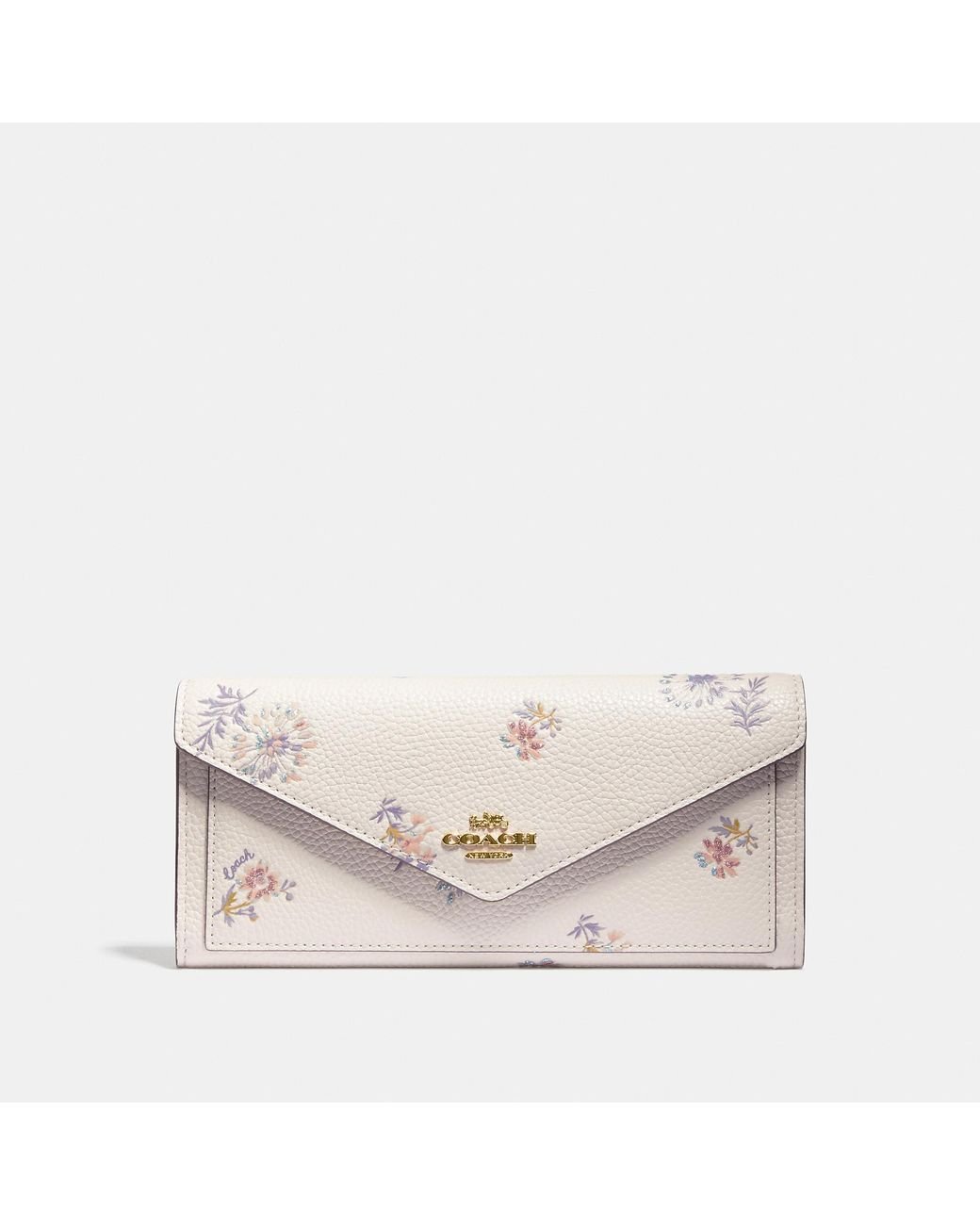 折りたたみ財布 COACH Vintage Prairie Print Medium Envelope Wallet F67548 coach-Goldchalk-Soft-Wallet-
