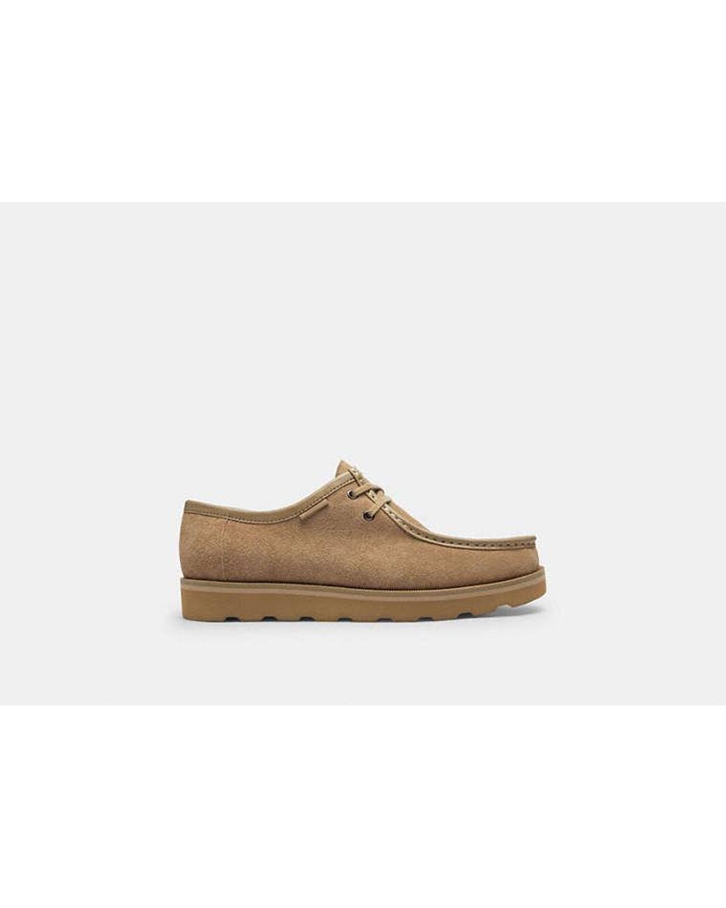 COACH Black Chukka Shoe With Signature Canvas for men