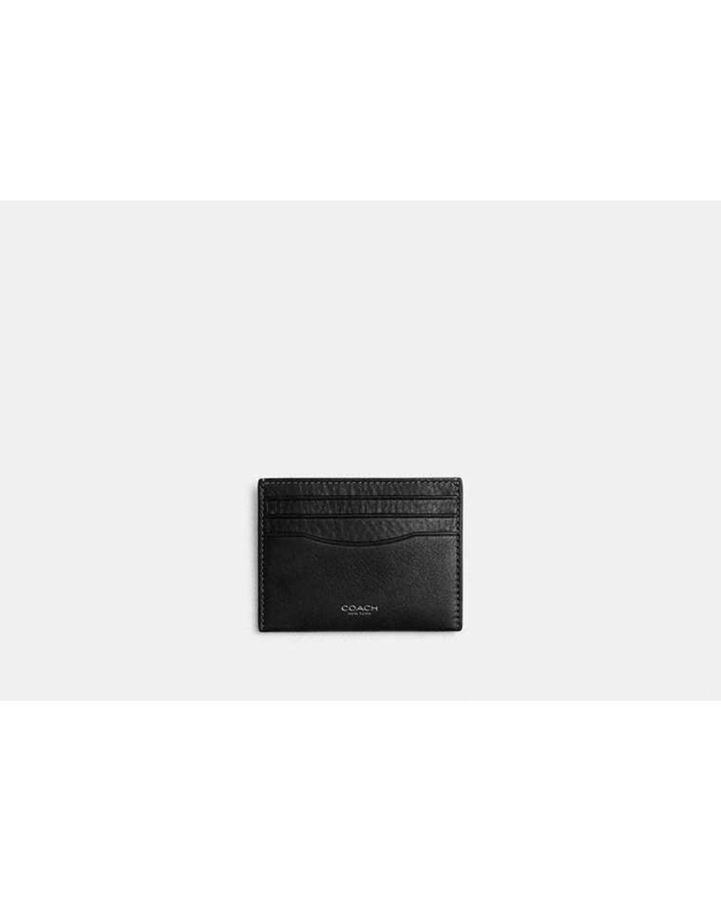 Tarjetero COACH de hombre de color Black