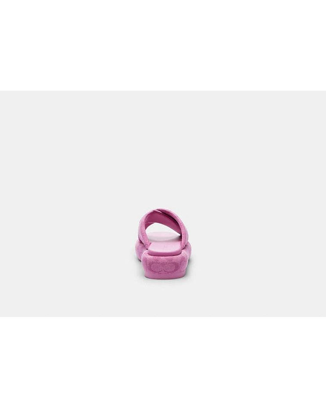 COACH Black Penelope Signature C Sandal