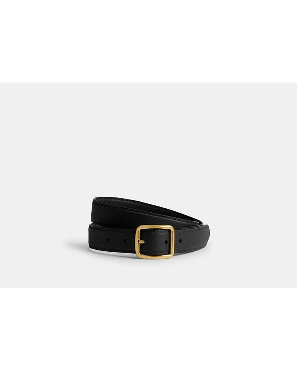 COACH Black Classic Buckle Belt With Hip Detail%2c 25mm