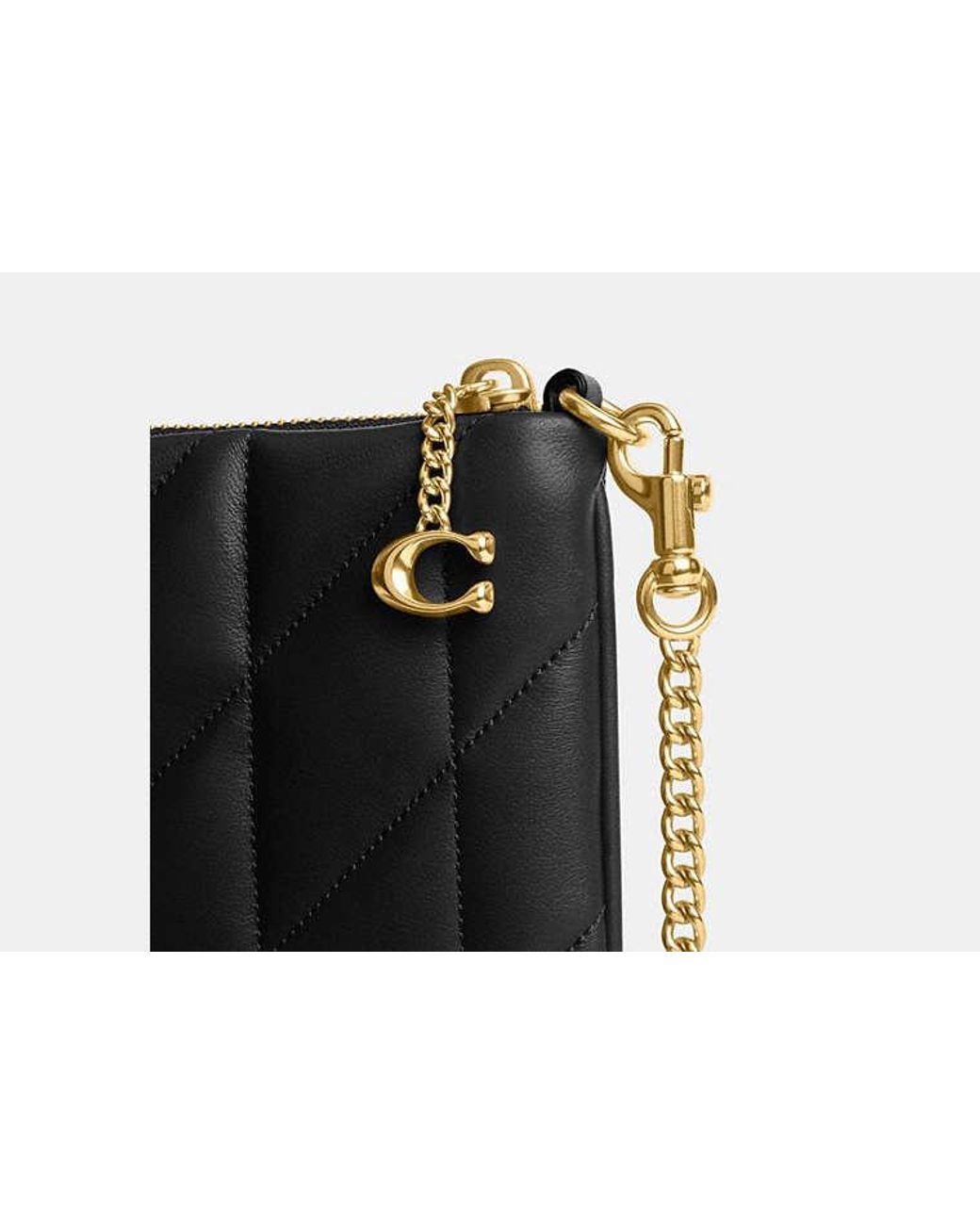 COACH Black Pouch Bag With Pillow Quilting