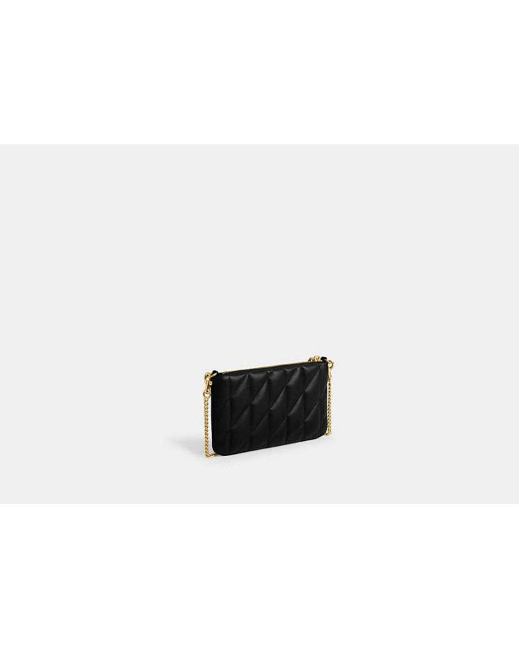 COACH Black Pouch Bag With Pillow Quilting