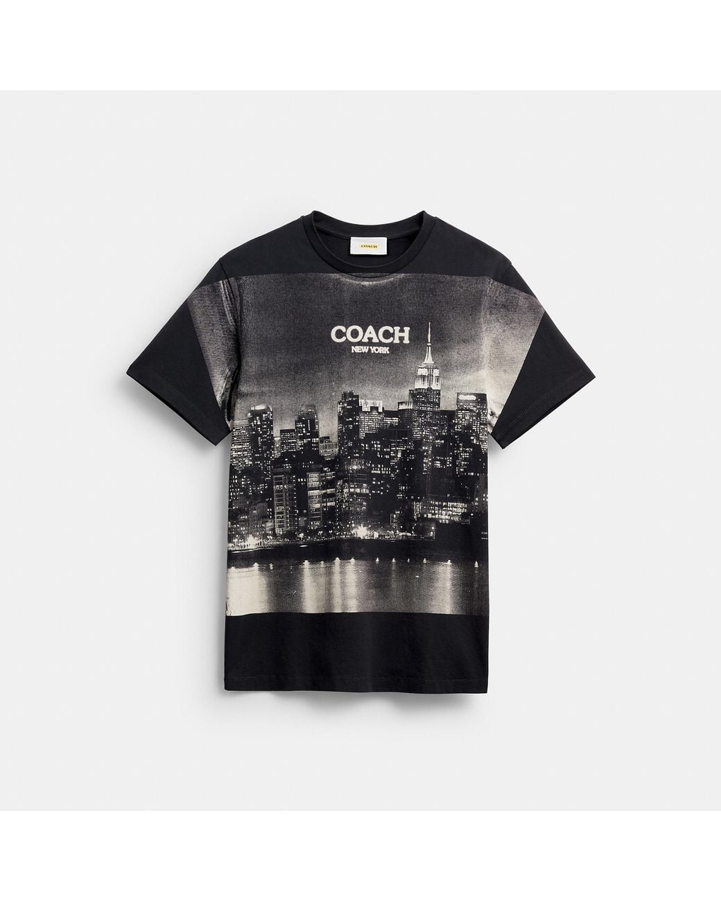 COACH Postcard T-Shirt in Black for Men | Lyst