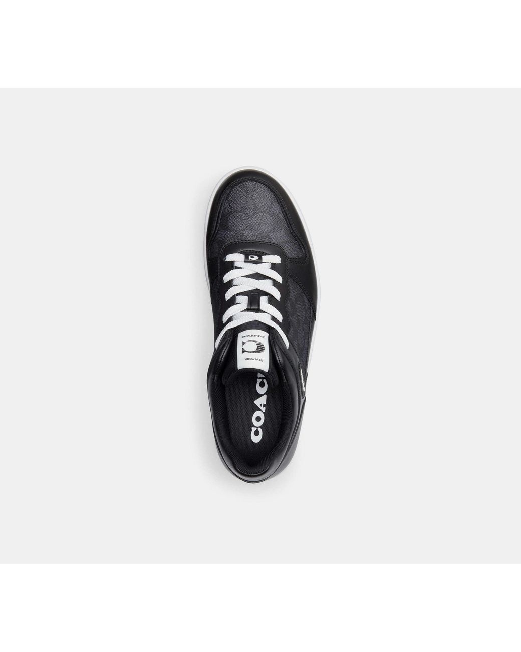 COACH Black C201 Sneaker In Signature Canvas for men