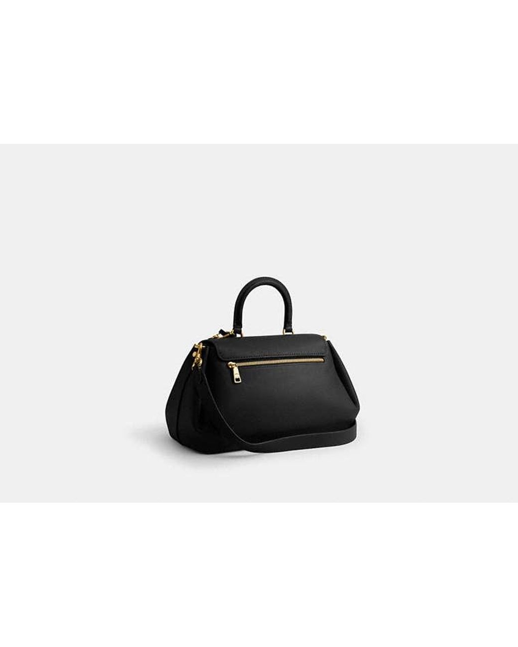 COACH Black Slouchy Rogue Top Handle Bag