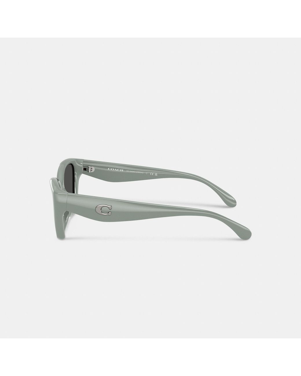 COACH Multicolor C Hardware Square Cat Eye Sunglasses