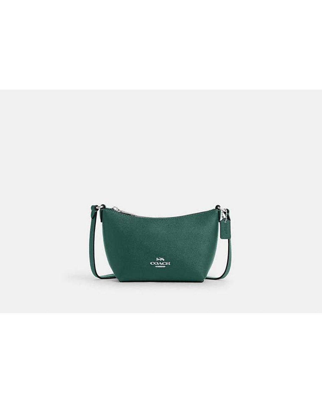 COACH Zip Top Crossbody Bag in Green | Lyst