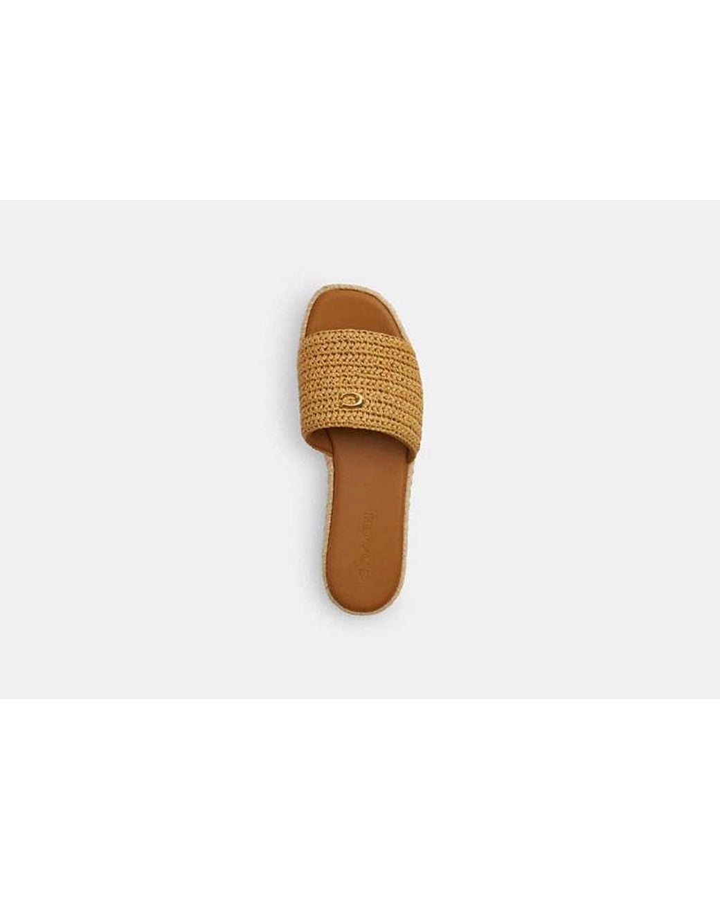 COACH Black Holly Espadrille Sandal