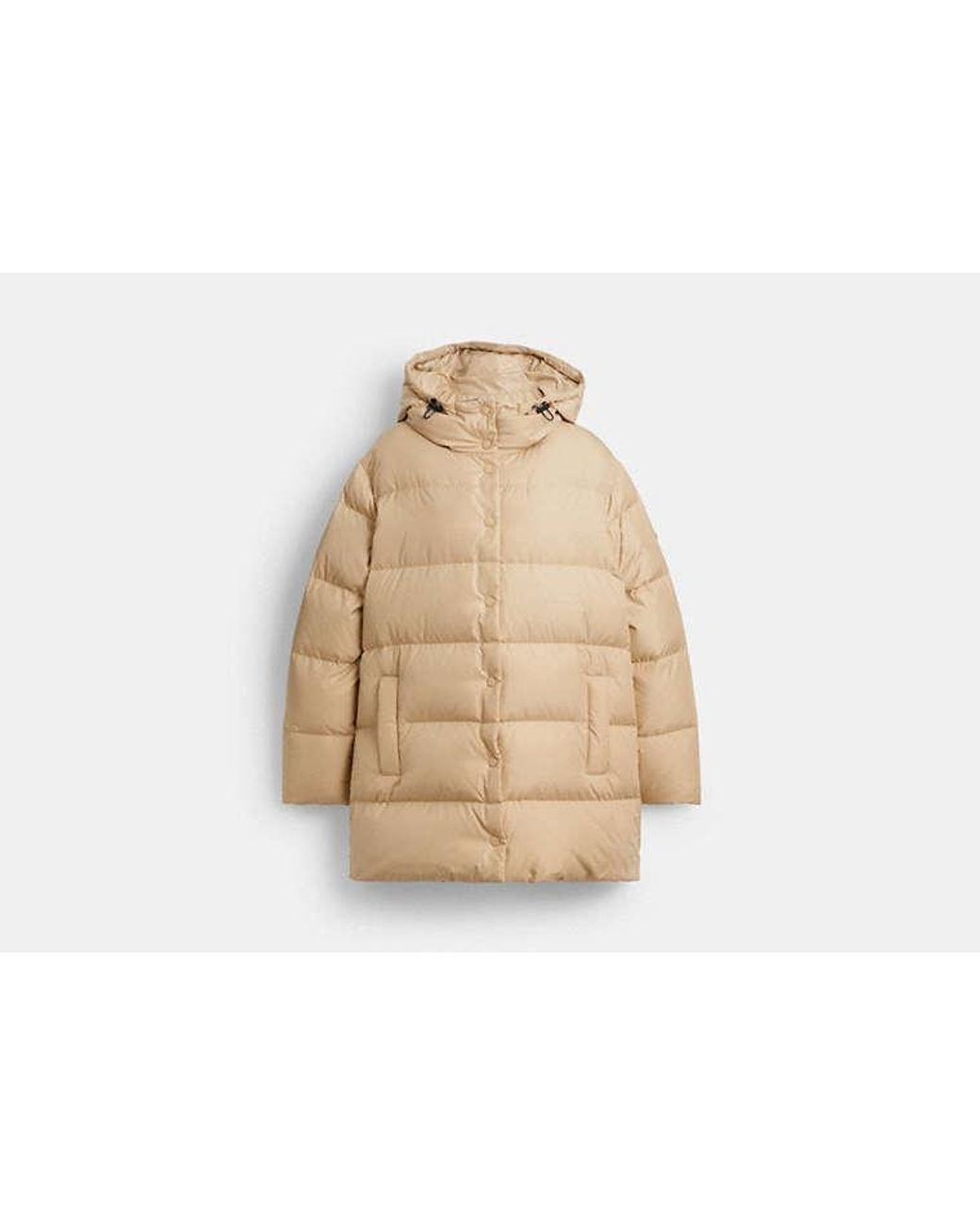 COACH Natural Mid Puffer Jacket