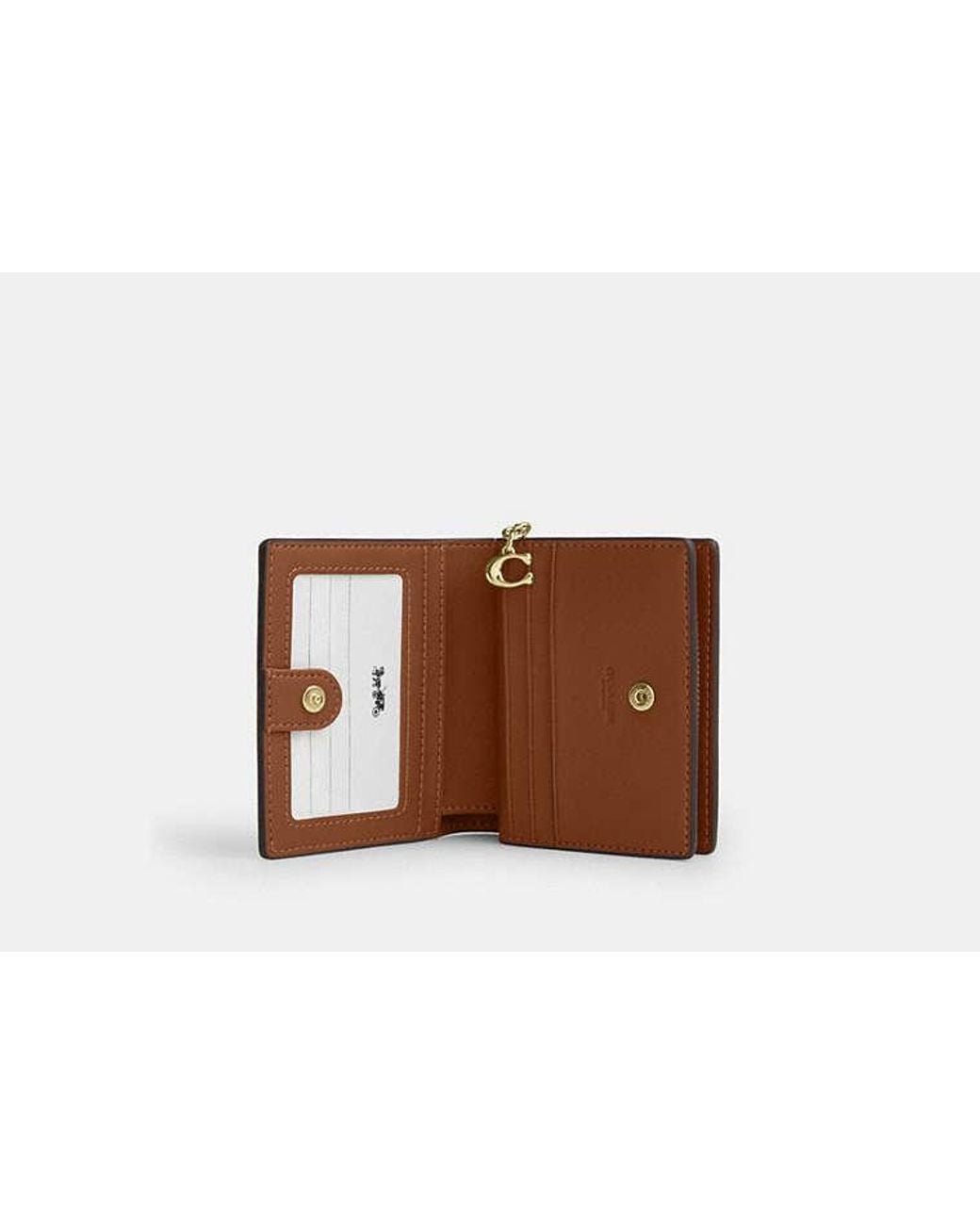 COACH Brown Snap Wallet