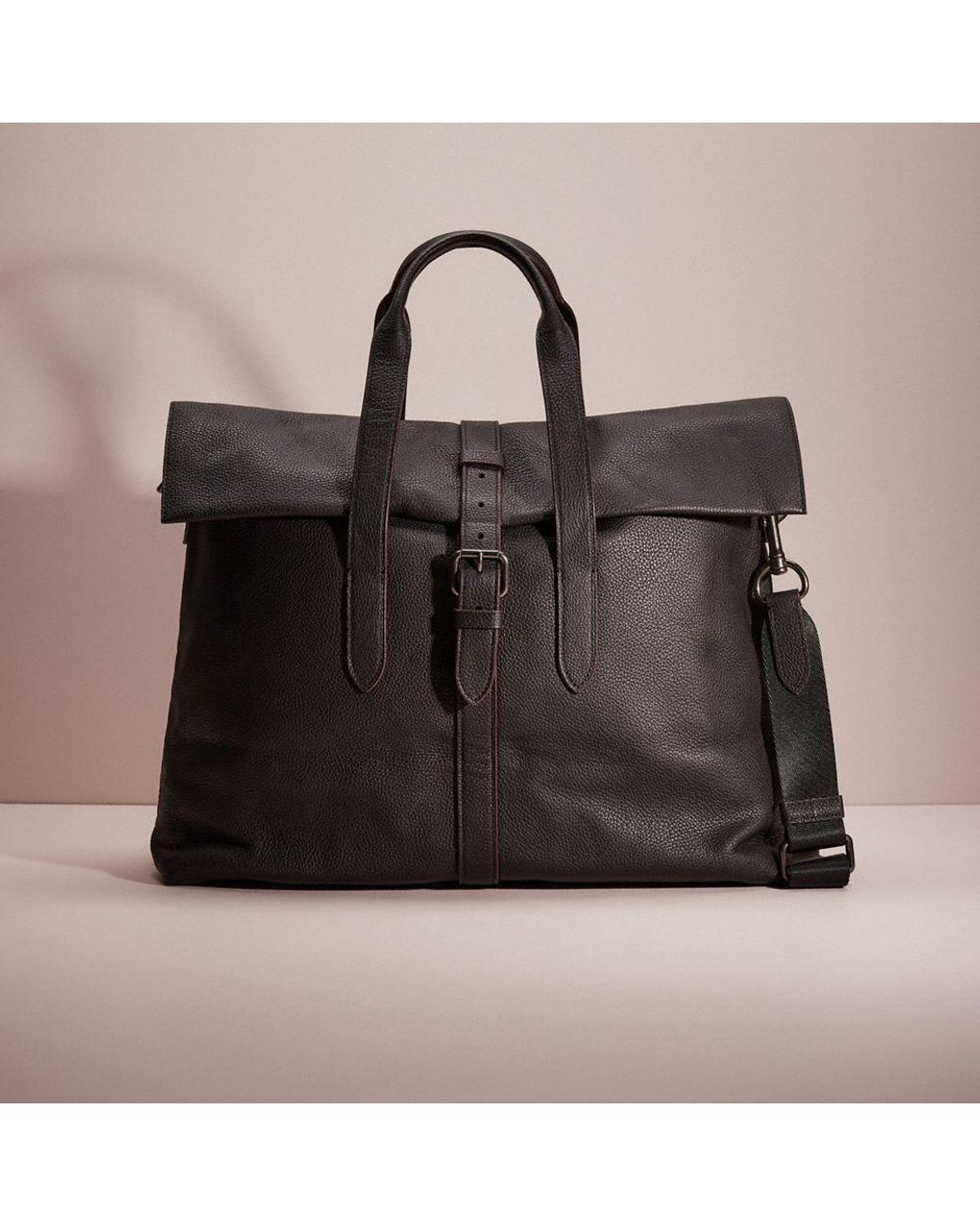 COACH Restored Metropolitan Portfolio Tote in Black for Men Lyst