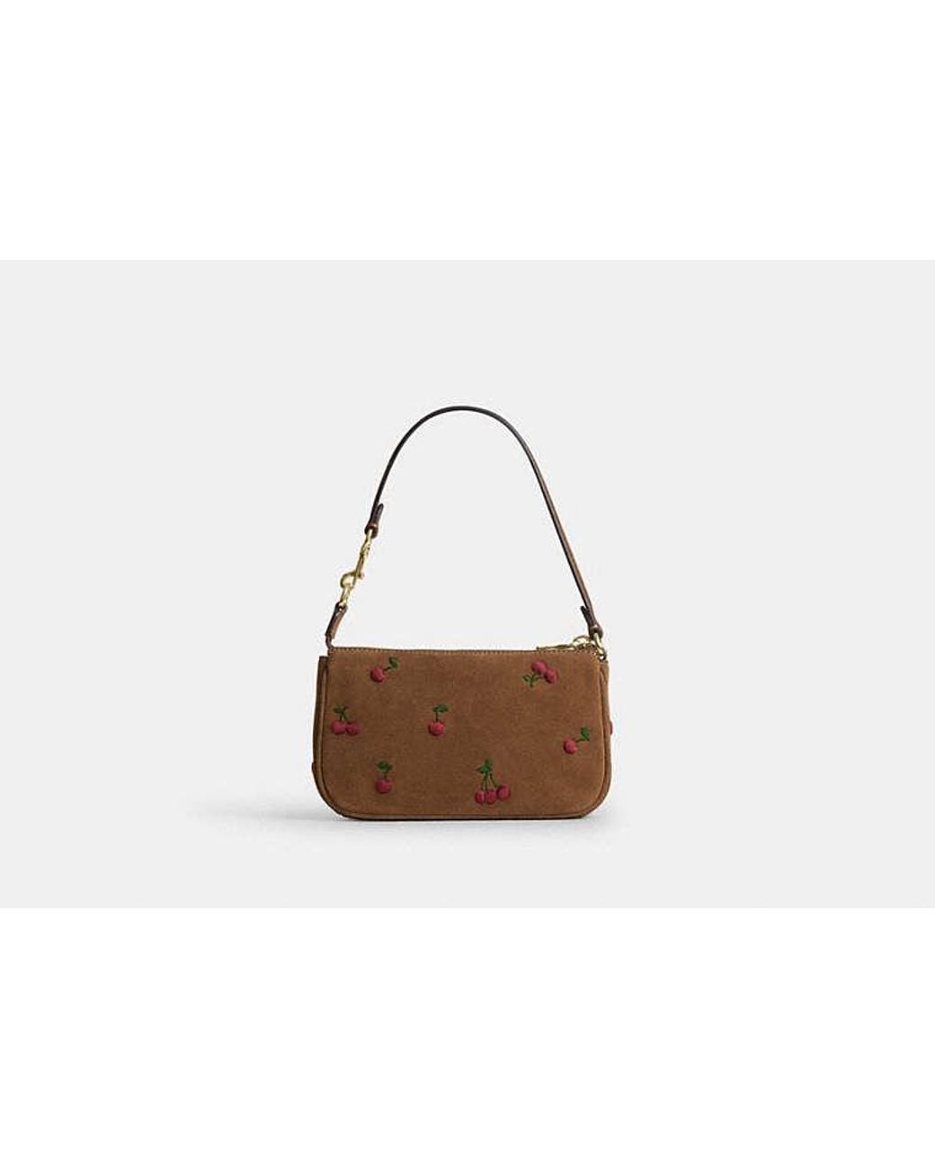 COACH Black Nolita 19 With Cherry Embroidery