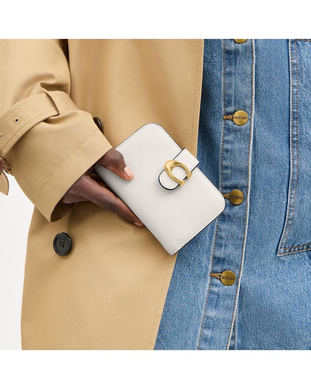 COACH White Tabby Wallet