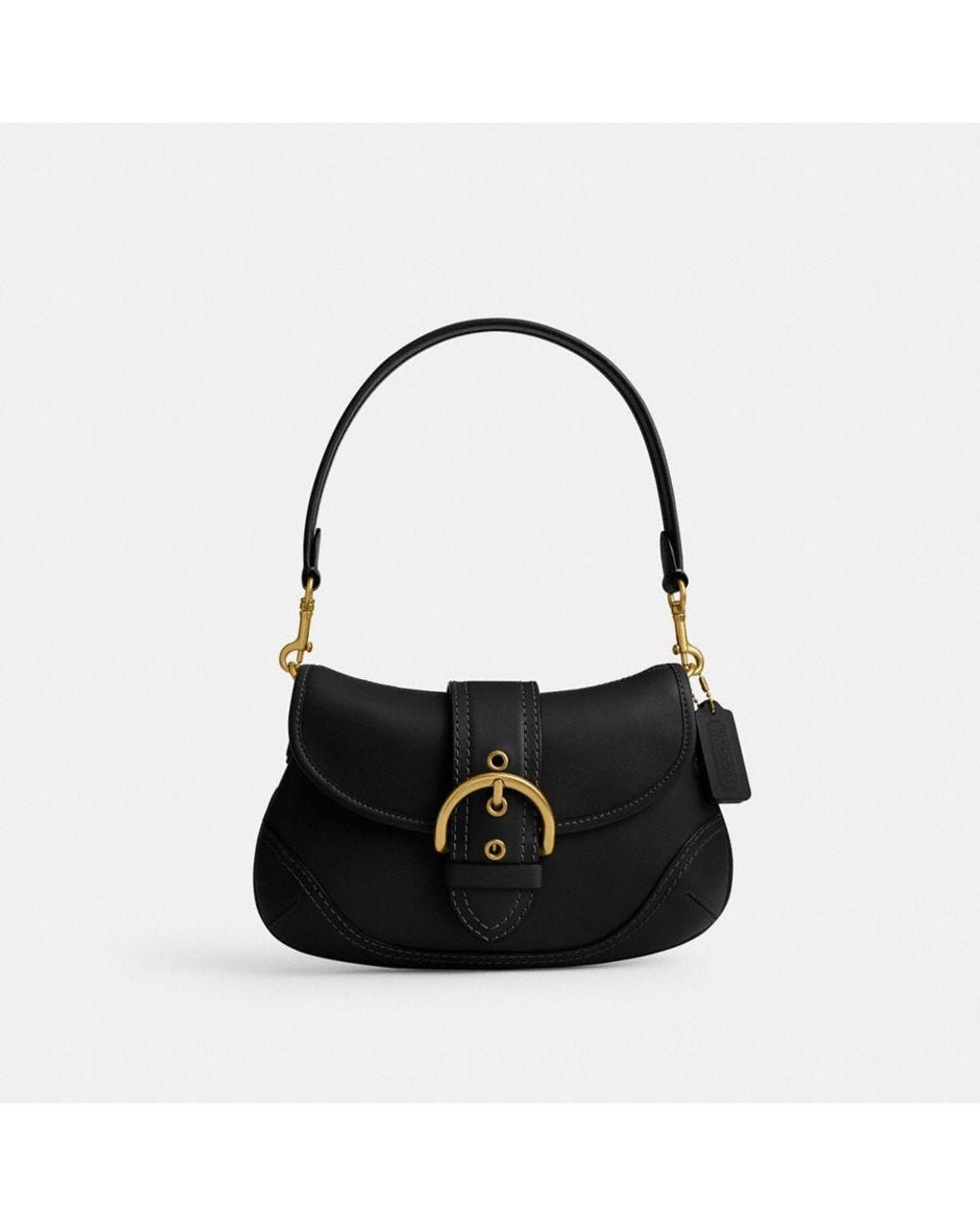 COACH Soho Flap Bag In Regenerative Leather in Black | Lyst Canada