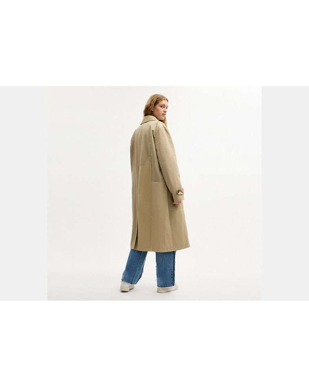 COACH Natural Repurposed Cotton Trench Coat